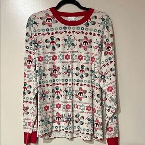 Hannah Andersson Star Wars Red and Green Patterned Long Sleeve Xmas Theme Shirt